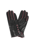 Women's Deluxe Leather Touch Screen Gloves with Buttons