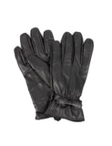 Women's Genuine Leather Touch Screen Gloves with Bow