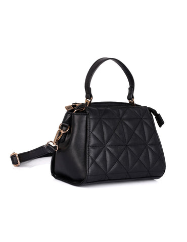 Florence Women's Quilted Crossbody Bag Black