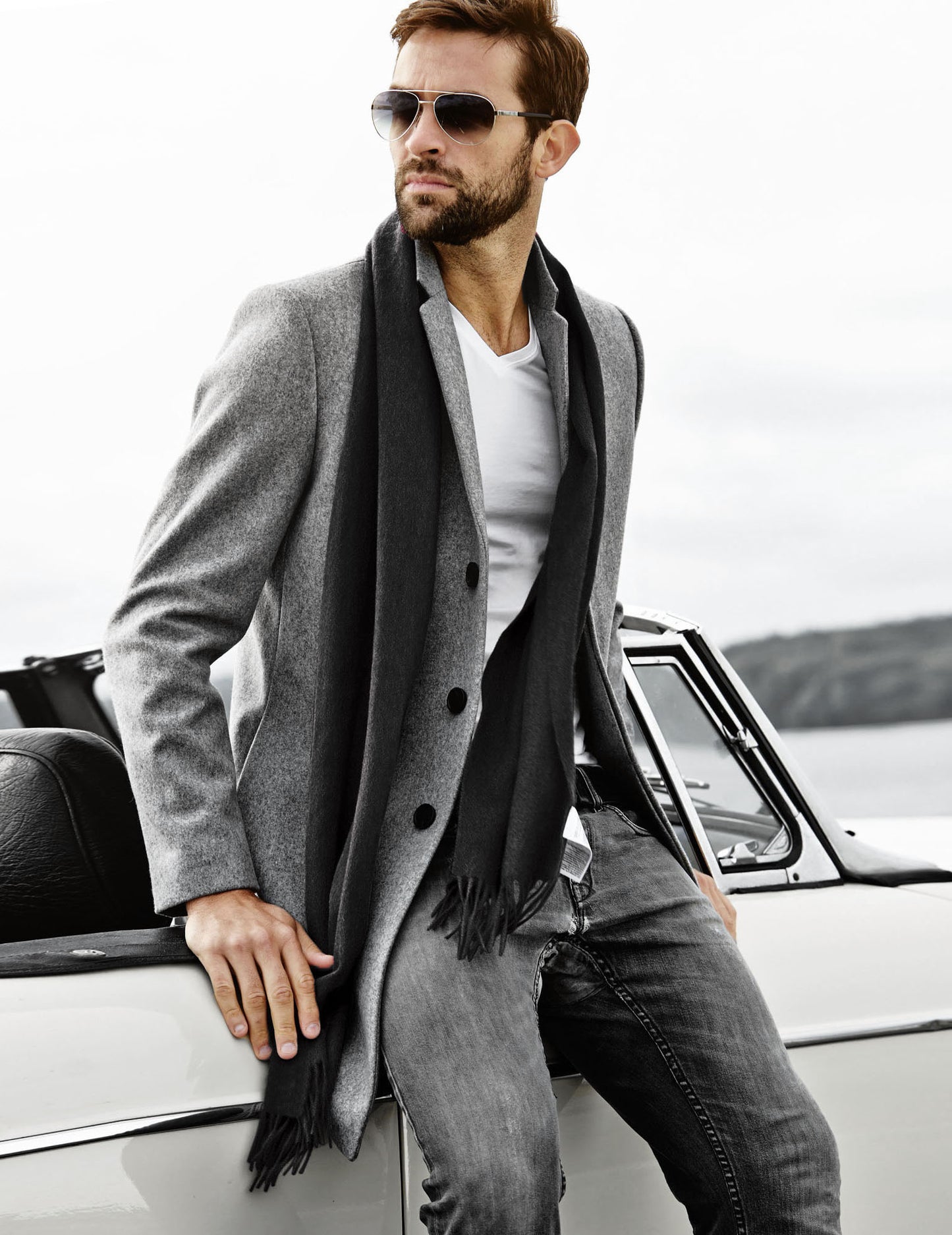 Classic Fringe Wool Scarf