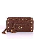 Rodeo Women's Continental Wallet with Studs & Tassel