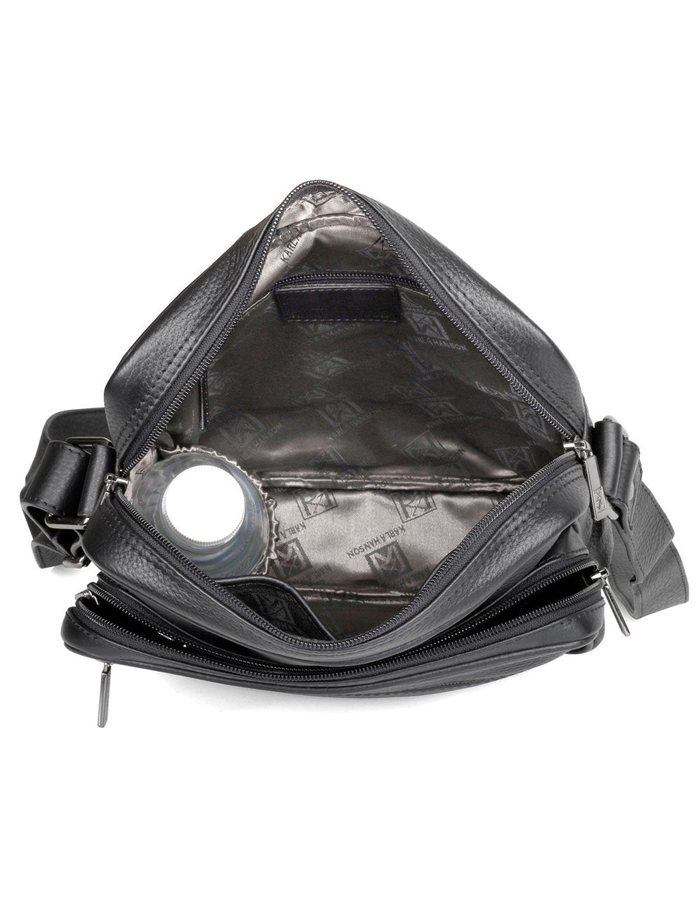 Roger RFID Blocking Leather Crossbody Bag