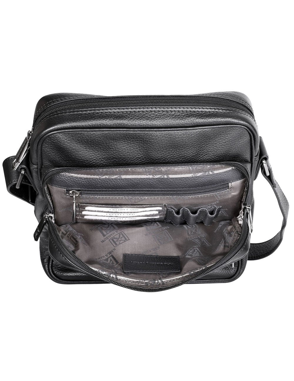 Roger RFID Blocking Leather Crossbody Bag