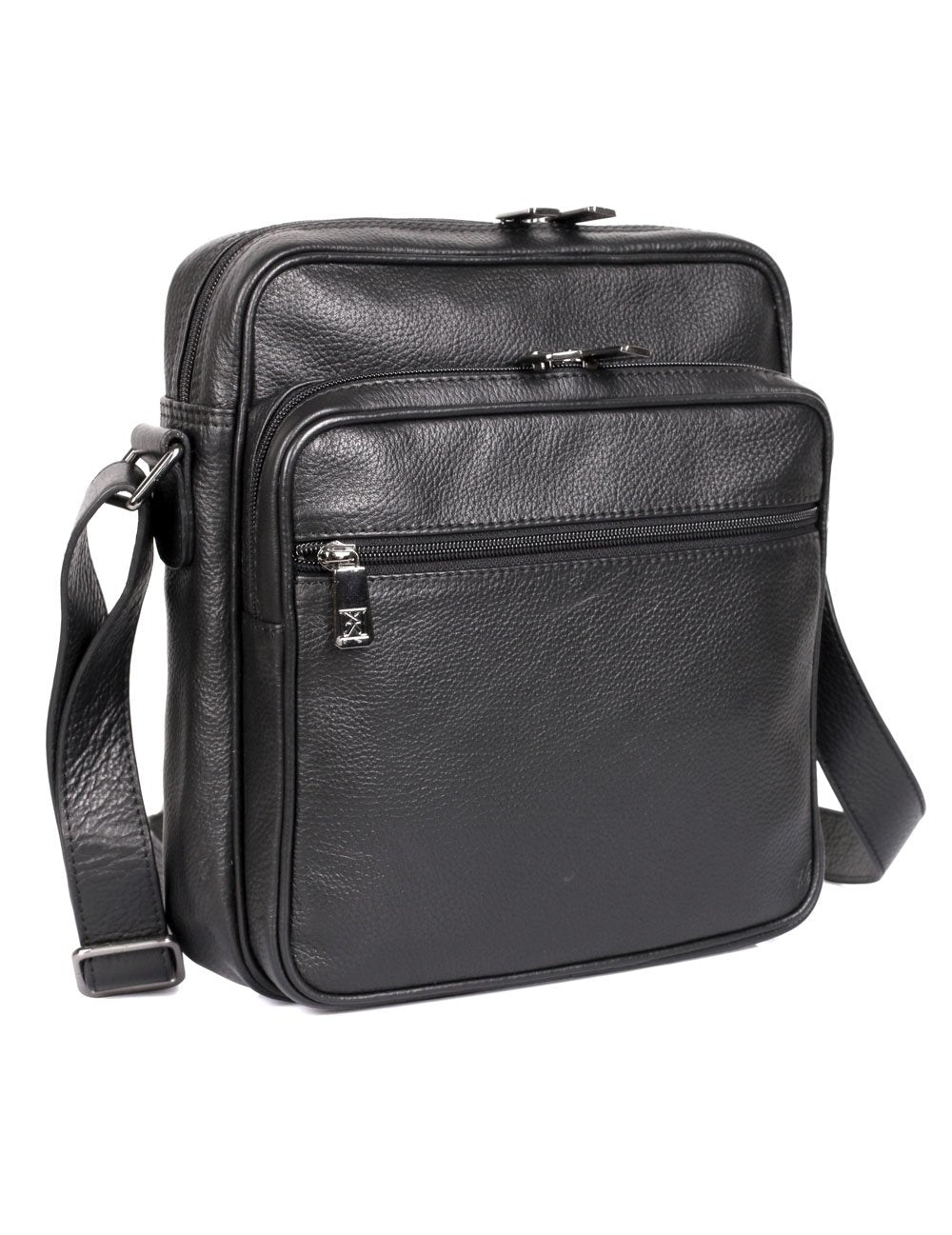 Roger RFID Blocking Leather Crossbody Bag