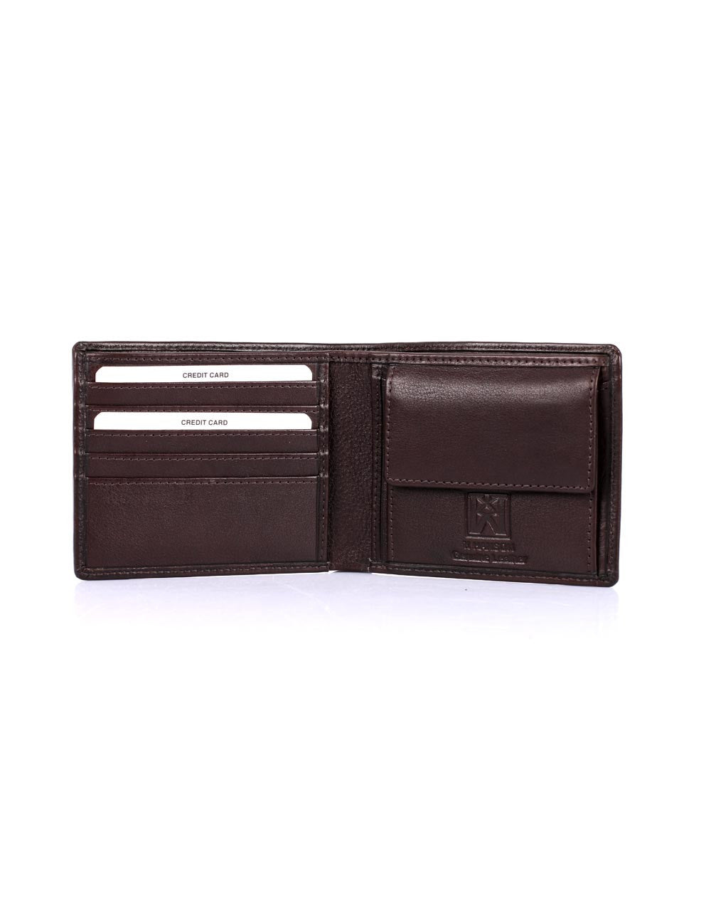 Men's Leather Bifold Wallet With Coin Pocket - Gifts For Men