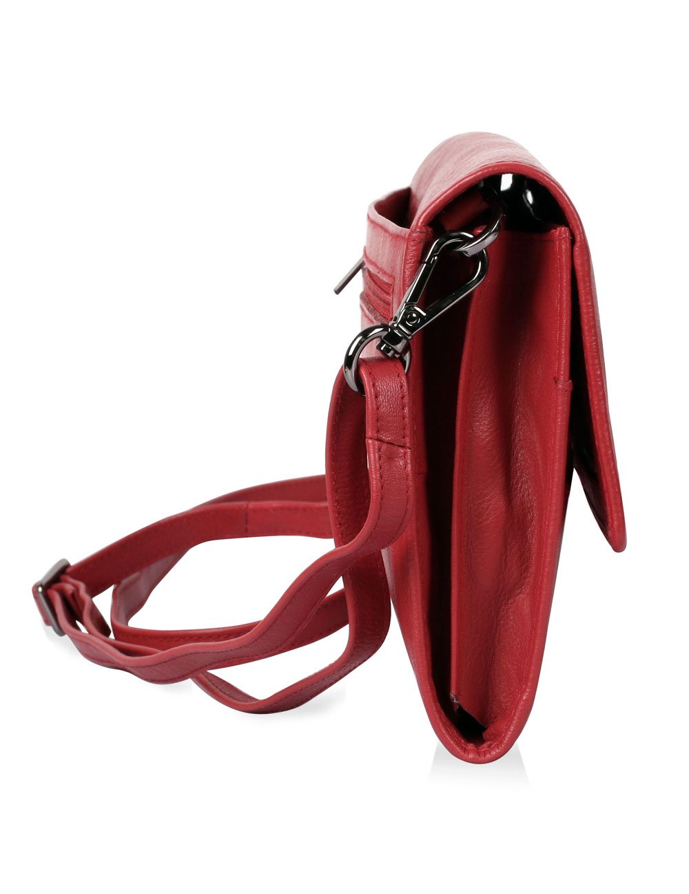 Delia RFID Blocking Leather Travel Crossbody Clutch