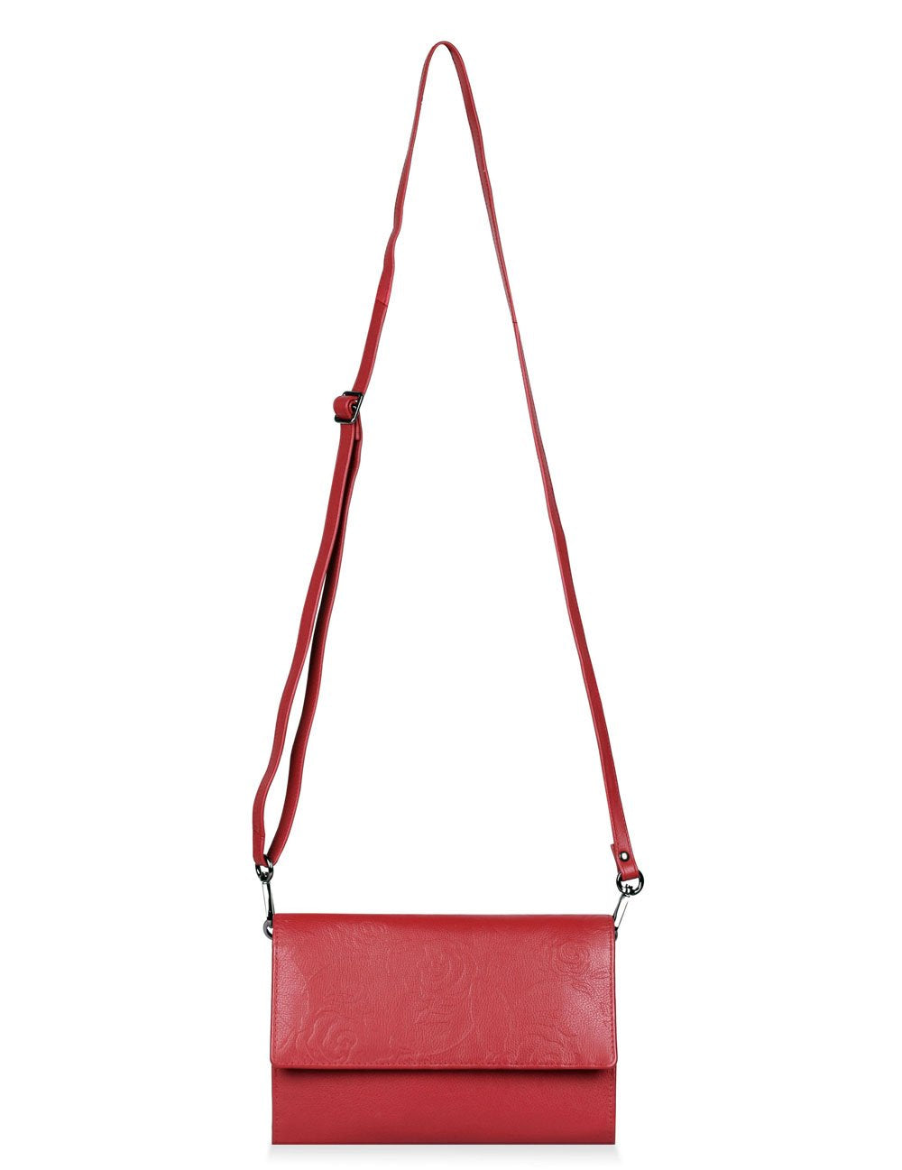 Delia RFID Blocking Leather Travel Crossbody Clutch