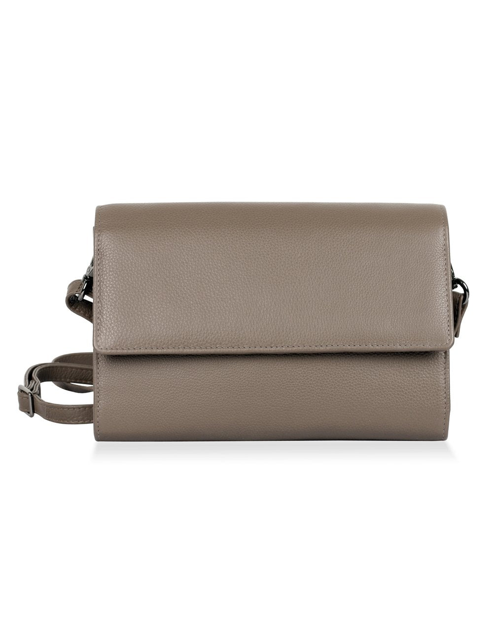 Delia RFID Blocking Leather Travel Crossbody Clutch