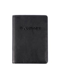 RFID Travel Leather Passport Holder Black