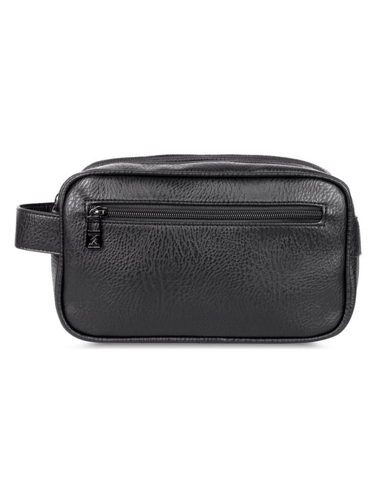 Men's Double-Compartment Travel Toiletry Bag Black