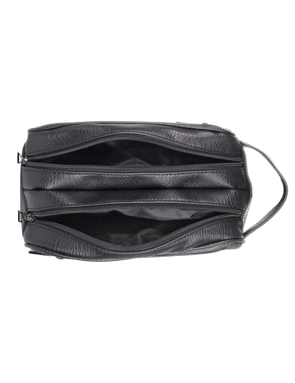 Men's Double-Compartment Travel Toiletry Bag Black