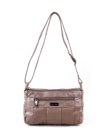 Jamie Women's Genuine Leather Compact Travel Crossbody Bag