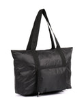 Pack n Fold Foldable Travel Tote Bag Black