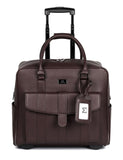 Travel Rolling Carry-on Luggage Brown