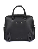 Travel Rolling Carry-on Luggage Black Bronze Stripe