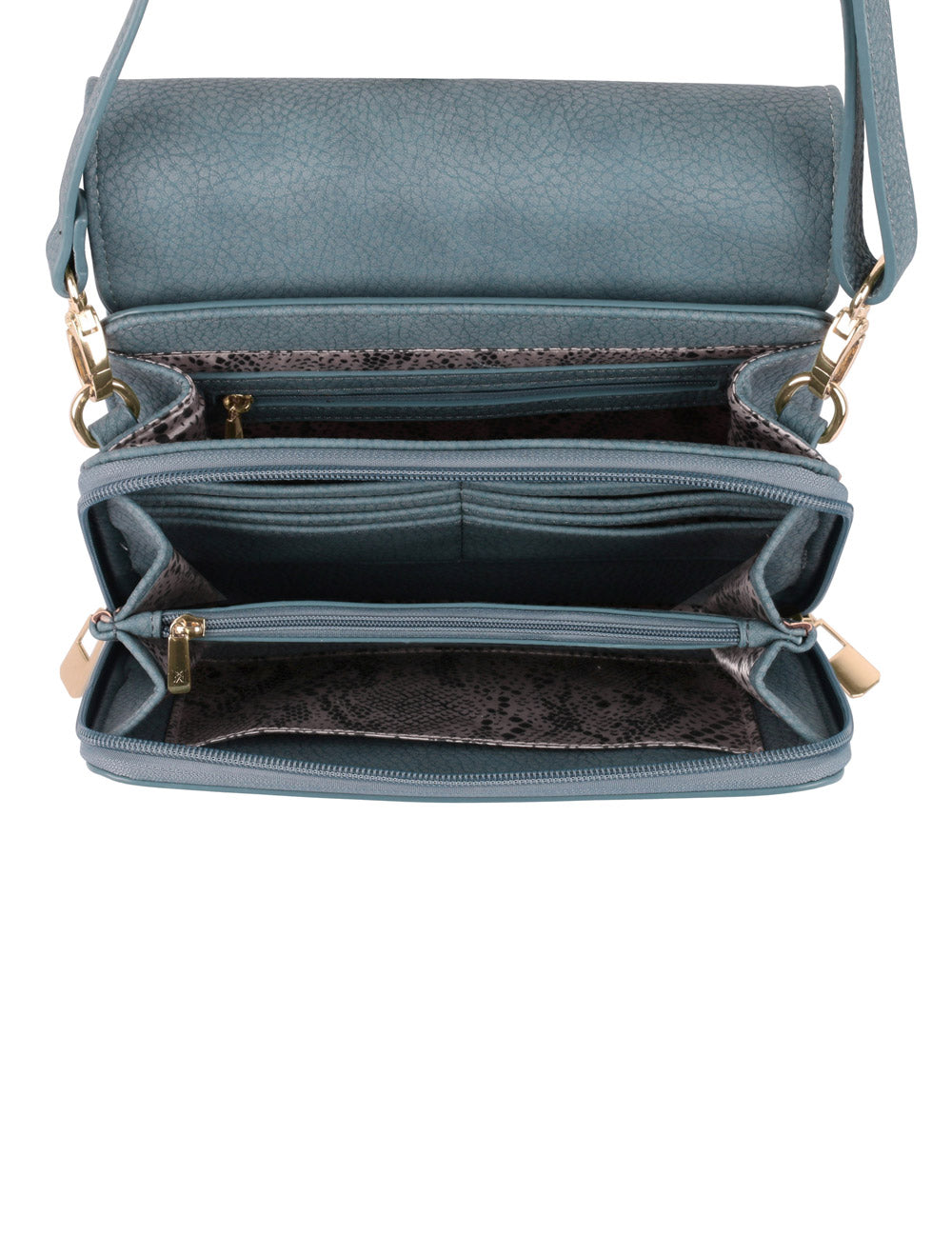 Madison Women's Crossbody Organizer Bag Denim