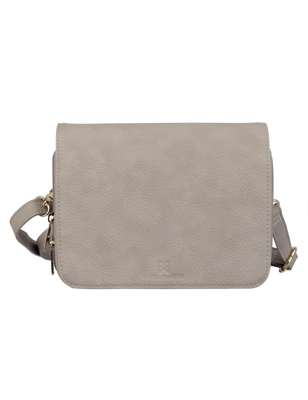 Madison Women's Crossbody Organizer Bag Taupe