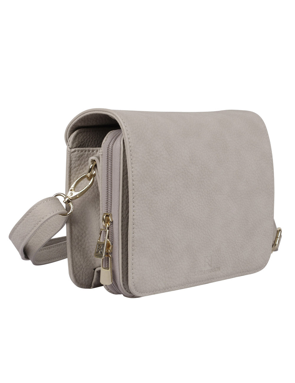 Madison Women's Crossbody Organizer Bag Taupe
