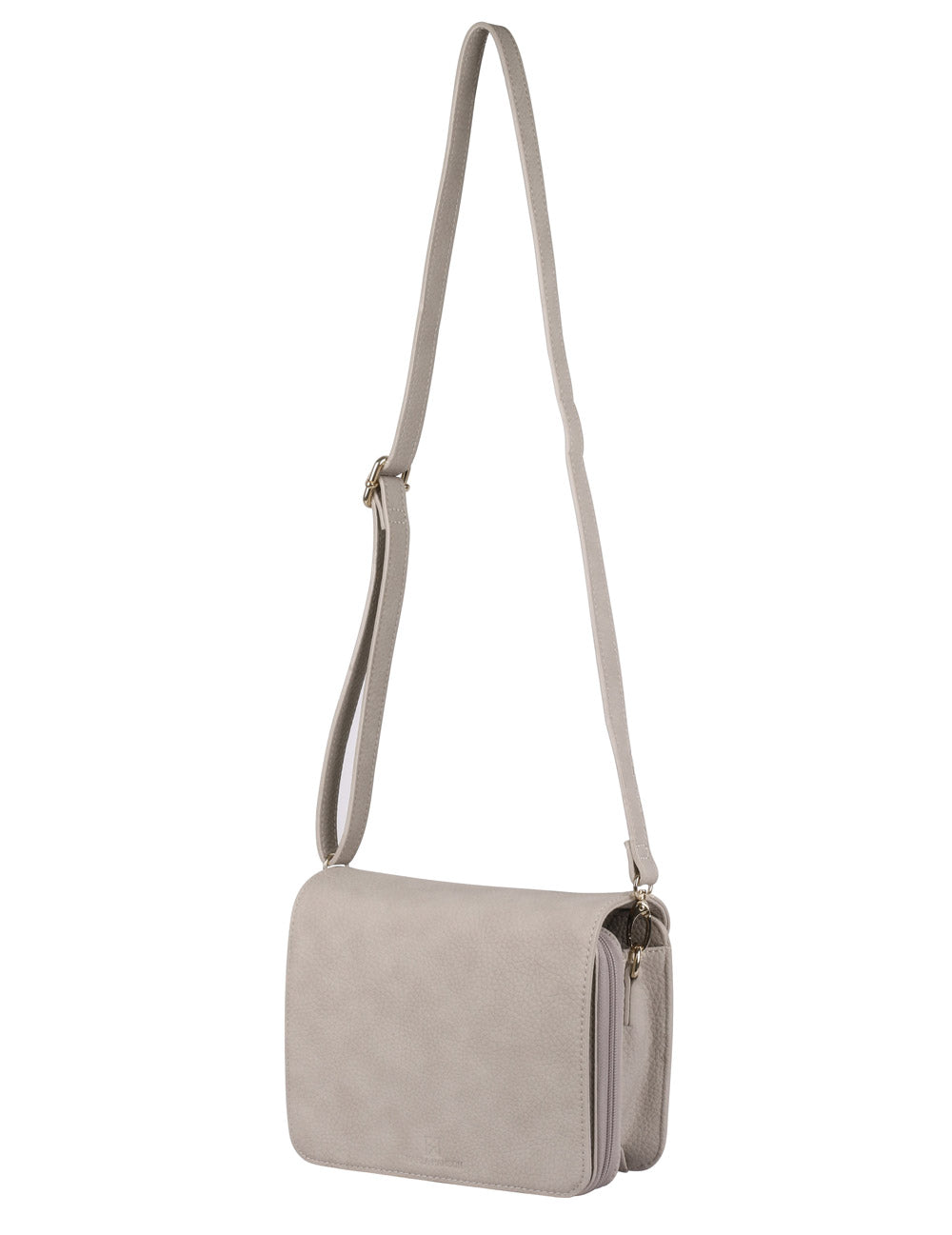 Madison Women's Crossbody Organizer Bag Taupe