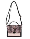 Linda Women's Top-Handle Crossbody Bag Python & Black