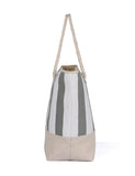 Women's Summer Nautical Stripe Bag Grey