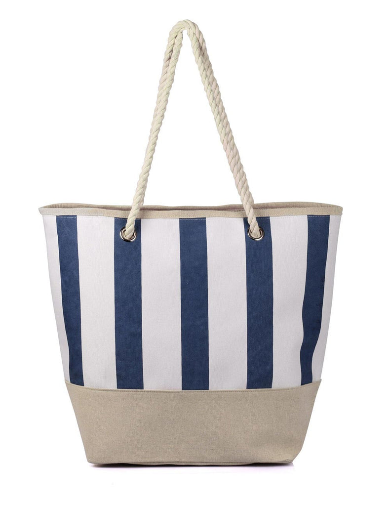 Women's Summer Nautical Stripe Bag Navy