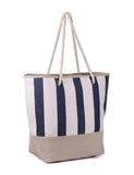 Women's Summer Nautical Stripe Bag Navy