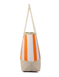 Women's Summer Nautical Stripe Bag Tangerine