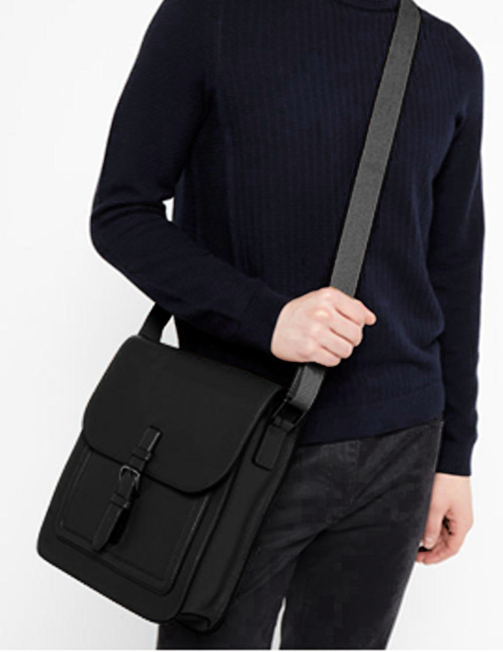 Men s Professional Travel Messenger Bag Black