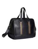 Men's Professional & Travel Duffel Bag Black Bronze Stripe