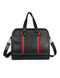 Men's Professional & Travel Duffel Bag Black Red Stripe