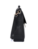 Isabella Women's Crossbody Bag with Ring Loop Black