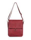Isabella Women's Crossbody Bag with Ring Loop Burnt Red