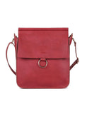 Isabella Women's Crossbody Bag with Ring Loop Burnt Red