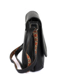 Isabella Women's Gypsy Crossbody Saddle Bag II Black