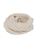 Women's Retro Knit Infinity Scarf Ivory