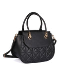 Florence Women's Quilted Satchel Bag Black