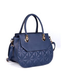 Florence Women's Quilted Satchel Bag Navy