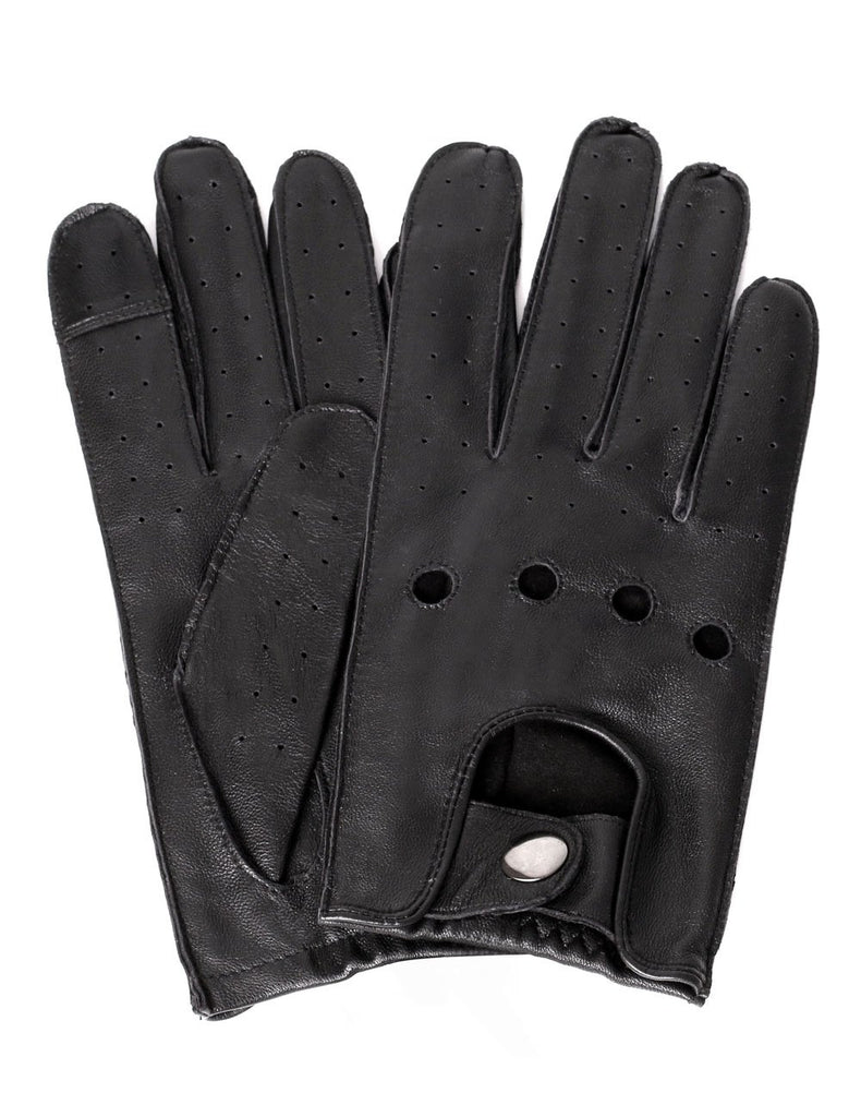 Women's Deluxe Leather Touch Screen Driving Gloves
