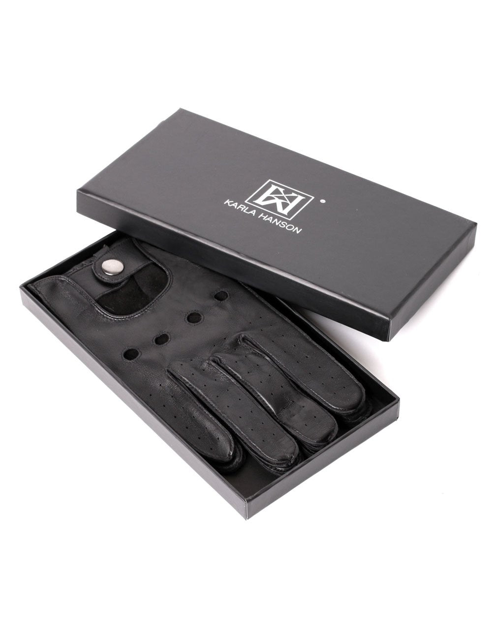 Men's Deluxe Leather Touch Screen Driving Gloves