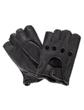 Women's Deluxe Leather Fingerless Driving Gloves