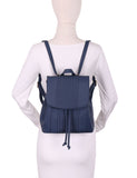 Matilda Women's Convertible Backpack & Crossbody Bag Blue