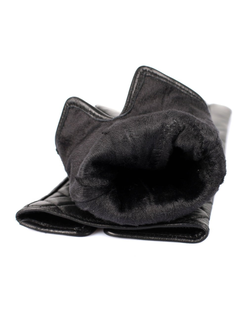 Women's Deluxe Quilted Leather Touch Screen Gloves