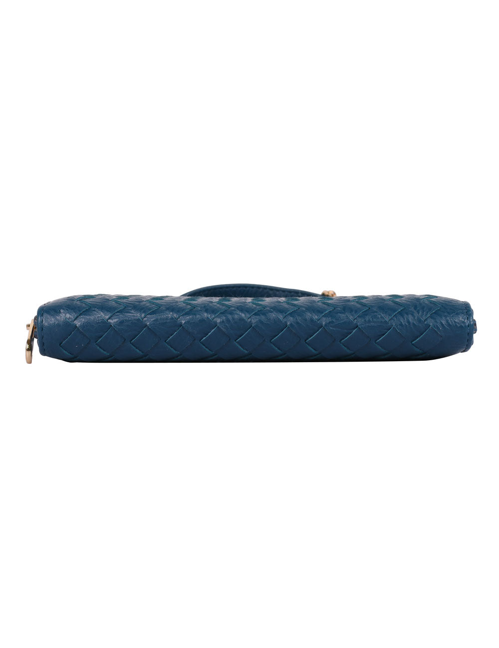 Elle RFID Blocking Woven Crossbody Phone Wallet Blue